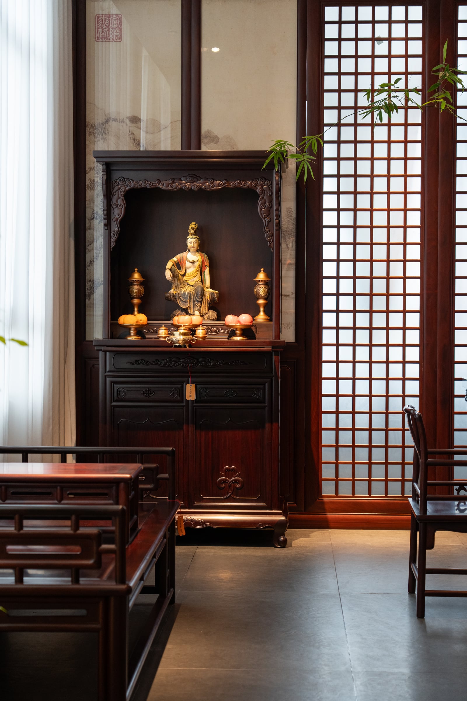 祥云瑞境佛龛